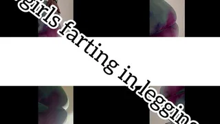 2 girls farting in leggings