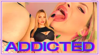 ADDICTED - Hot blonde bratty babe pulls you deeper and deeper into porn addiction and makes you goon edge and pump your cock