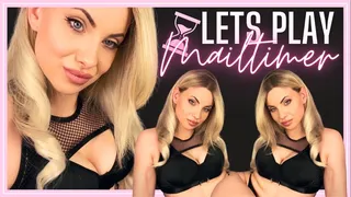 Lets Play Mailtimer (Blackmail Fantasy) - Blonde Femdomme plays an interactive game with you using the mailtimer and wants to know all your personal embarassing secrets