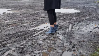 Muddy Louboutin Boots Destruction