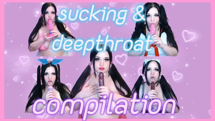 sucking and deepthroat compilation