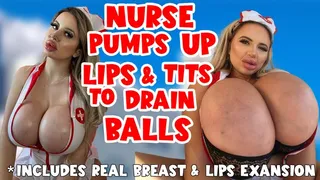 Jessy Bunny - Nurse Pumps up LIPS & TITS to Drain your Balls