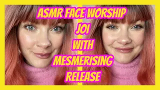 ASMR Face Worship JOI with Mesmerising Release