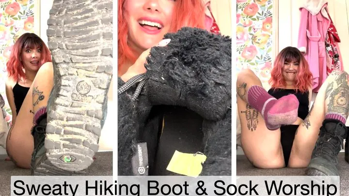 Sweaty Hiking Boot & Sock Worship