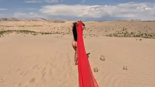 Goddess Walks On Sand