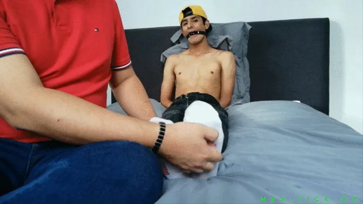 Skinny Twink Phill Getting His Feet Tickled