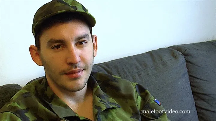 Czech Soldier Karlos Foot & Boot Teasing