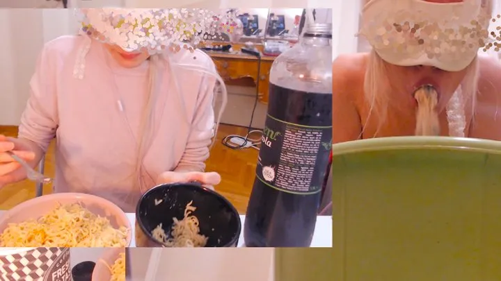 MUKBANG EMETOPHILIA PORN, 2k calories Petite girl overeating and vomiting on my sweater!