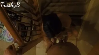 POV Sex on the Stairs