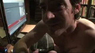 Exposed Uncut Young Step-Daddy Jerking Homemade Video