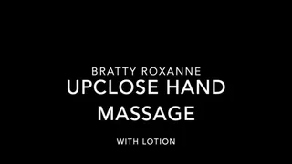 Bratty Roxanne Hand Lotion Massage
