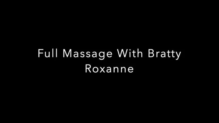 Long Leg, Big Ass Lotion Massage With Bratty Roxanne(POV)