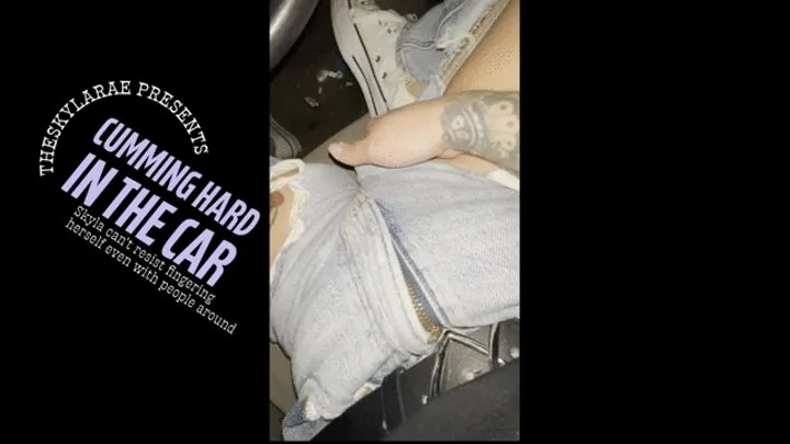 Cumming Hard in the Car