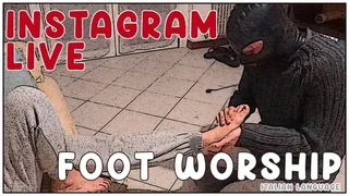 Instagram live foot worship