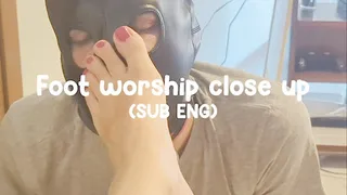 Foot Worship Close Up [SUB ENG]