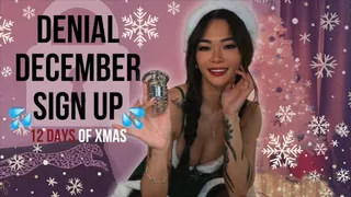 Denial December Sign Up: 12 Days of Xmas