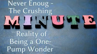 The NLP toolbox: Never Enoug - The Crushing Reality of Being a One-Pump Wonder