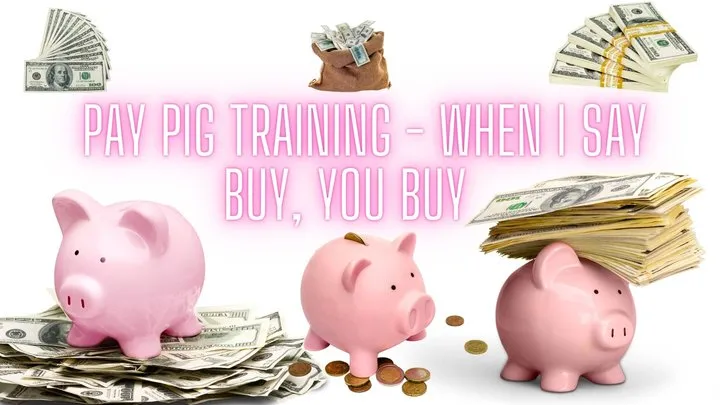 The NLP toolbox: Pay Pig Training - When I say buy, you buy