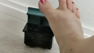 Playing and Crushing Miniatures With My Feet