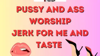 Worship Mistresses delicious pussy and ass as you jerk for me AUDIO