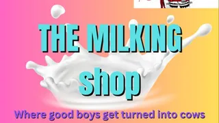 The milking shop, cock milked dry by Giantess Audio