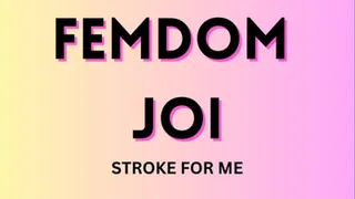 Femdom JOI shoot that load for me Audio