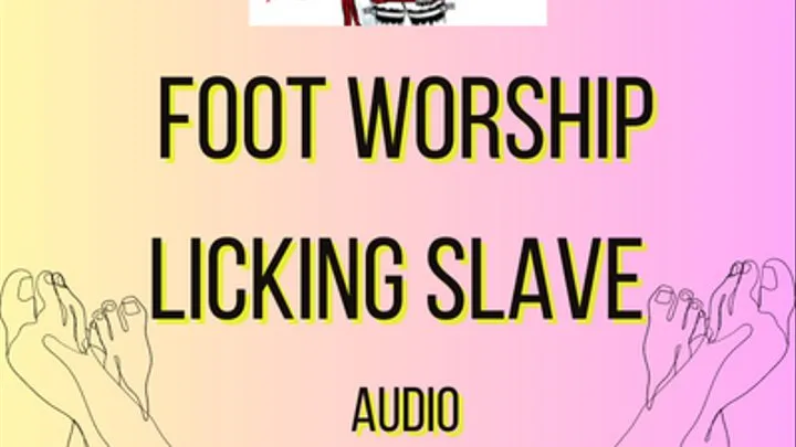 Foot worship slave lick my feet under my desk AUDIO