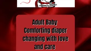 Adult baby ABDL gentle diaper changing with care audio