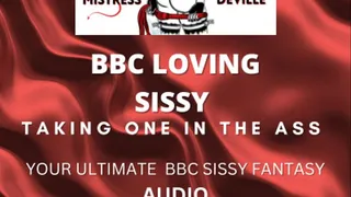 Sissy takes HUGE black cock in her slutty ass AUDIO