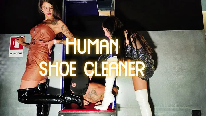 Human shoe cleaner