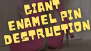 Giant Sperman Enamel Pin Naked Heel Destruction