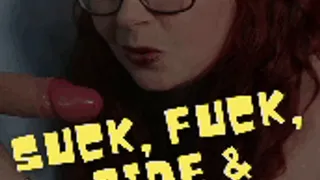 Suck, Fuck, Ride & Squirt -Stick On Dildo