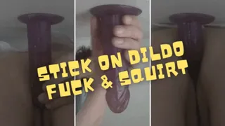 Stick on Dildo Fuck Suck and Squirt