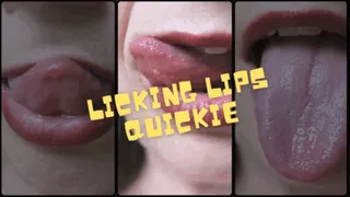 Mature Lip Licking