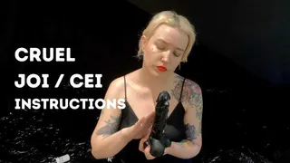 Cruel JOI and CEI Instructions