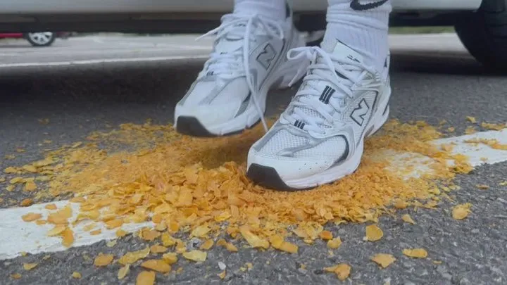 Crushing breakfast cereal in public in my Sneakers