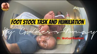 Footstool task and humiliation By Goddess Monay