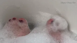 Feet Play in Bubble Bath