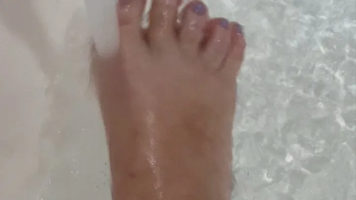 Washing dirty feet