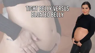 Tight belly versus bloated belly - Lalo Cortez and Vanessa (custom clip)