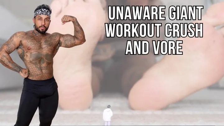 Unaware giant workout crush and vore - Lalo Cortez