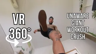 unaware giant workout voyeur and crush - Lalo Cortez