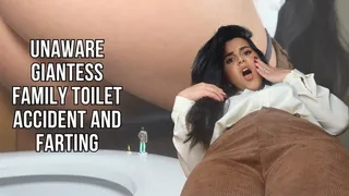 Unaware giantess toilet family accident and farting - Lalo Cortez and Vanessa