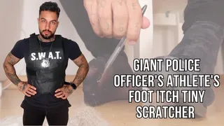 Giant police officer's athlete's foot itch tiny scratcher - Lalo Cortez (custom clip)