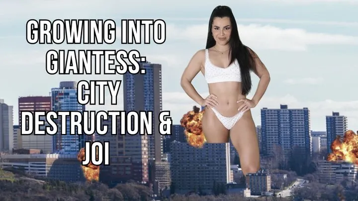 Growing into giantess and destroying the city - Lalo Cortez and Vanessa