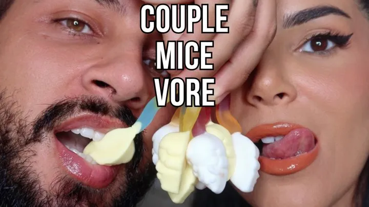 Couple mice vore and endo reverse view - Lalo Cortez and Vanessa