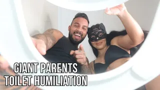 Giant parents toilet humiliation - Lalo Cortez and Vanessa