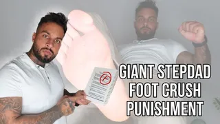 Giant stepdad foot crush punishment - Lalo Cortez