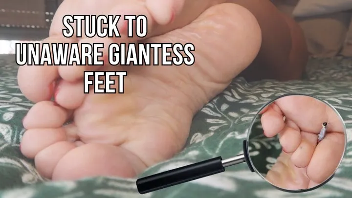 Stuck to unaware giantess feet - Lalo Cortez and Vanessa (custom clip)