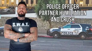 Giant police officer partner punishment - Lalo Cortez
